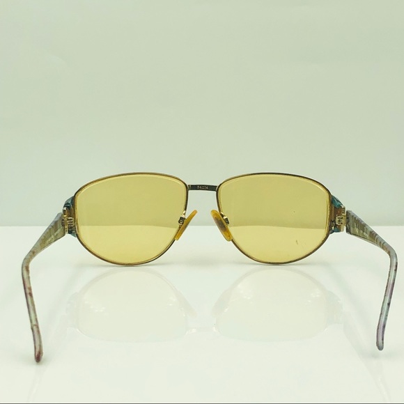 Bob Mackie Gold Oval Multicolor Sunglasses Frames - Picture 4 of 4